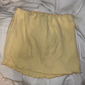 Tiger mist mini yellow skirt size small - best fits an XS